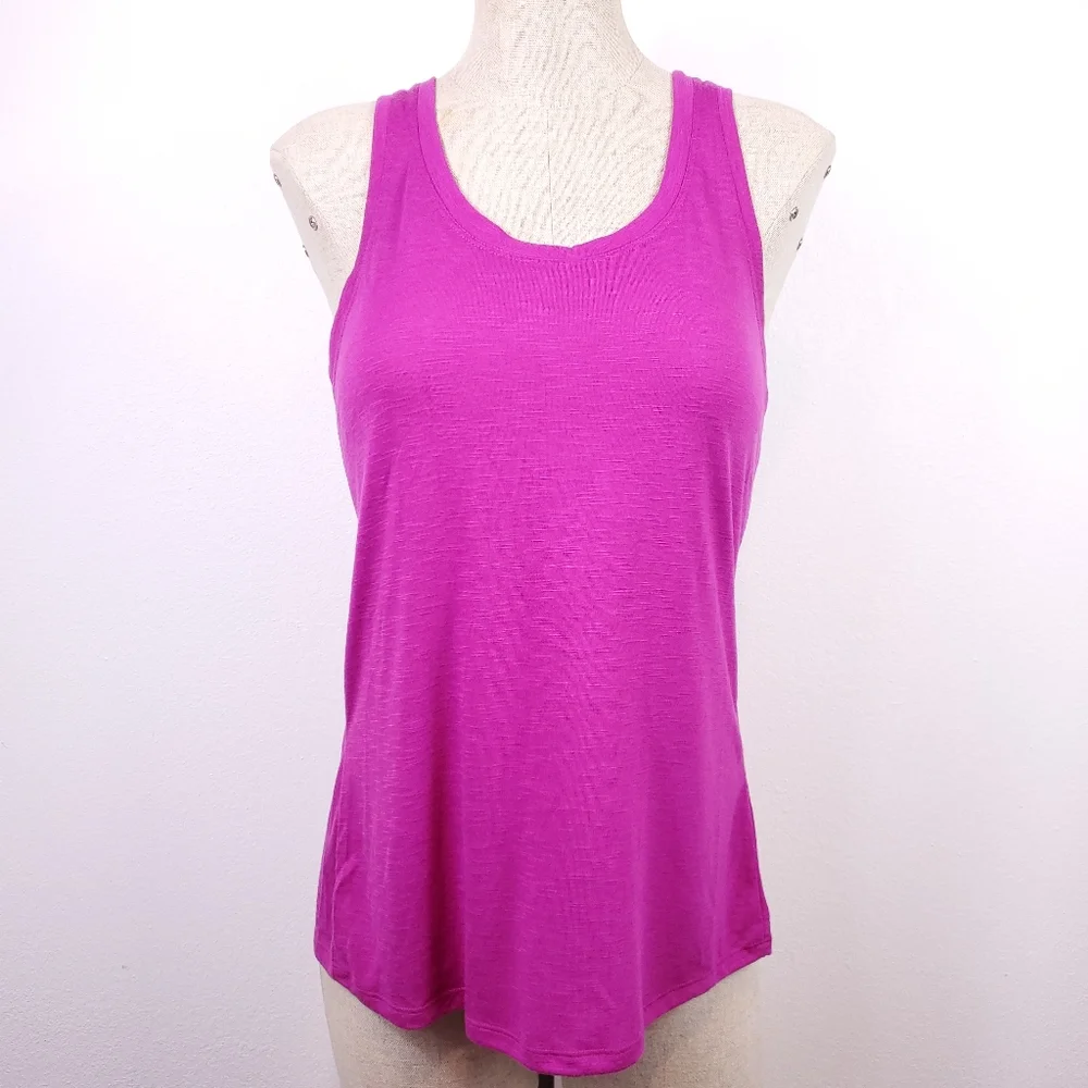 Gaiam Pink Open Back Yoga Tank Top - Picture 2 of 4
